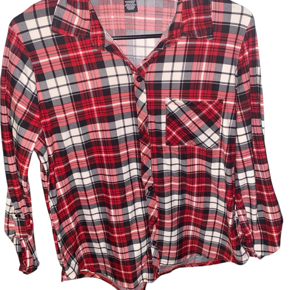 Women’s Just Polly Plaid Button Up